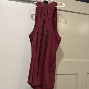 Elegant Maroon Sleeveless Tank Top